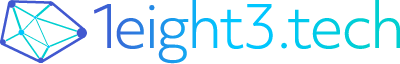 1eight3 logo